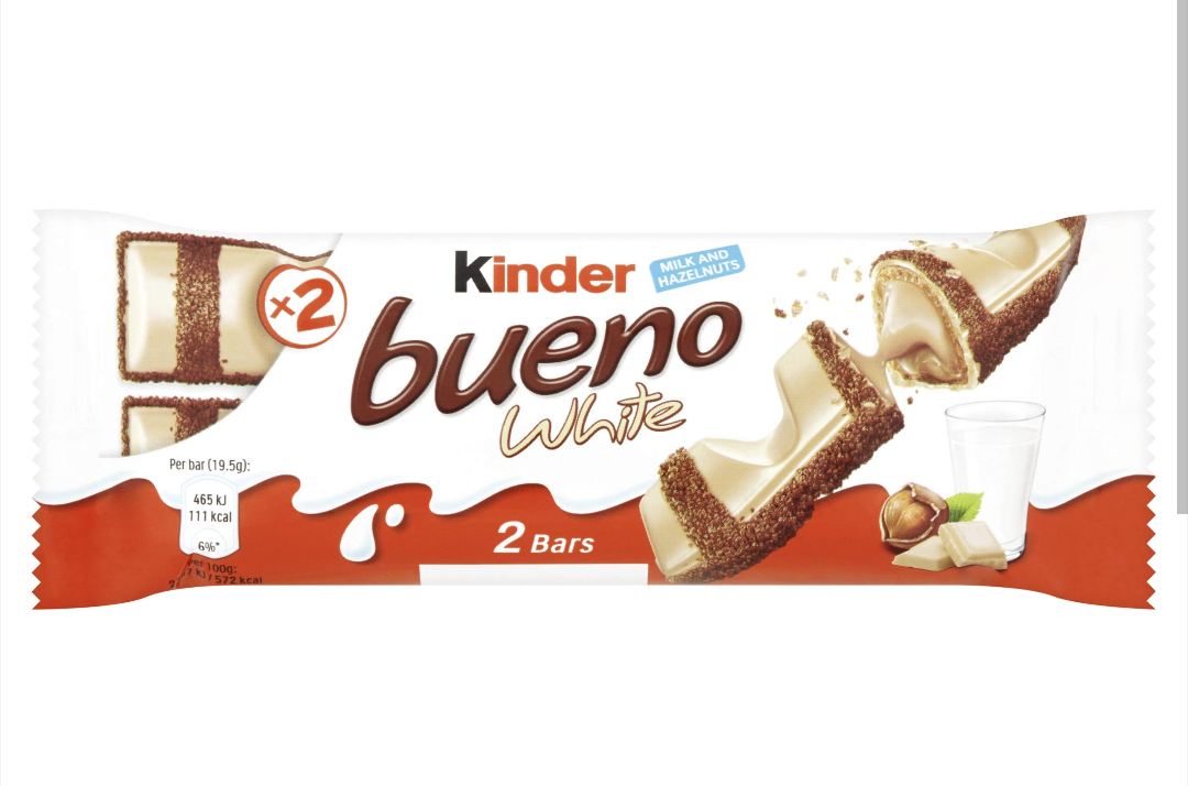 Kinder Bueno white case of 30