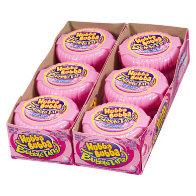 Hubba Bubba bubble gum tape rolls 12pc