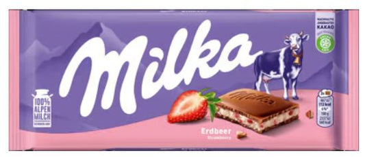 Milka strawberry yogurt 100G