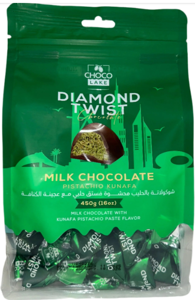 Diamond Dubai kunafa Pistachio bites (450g bag)